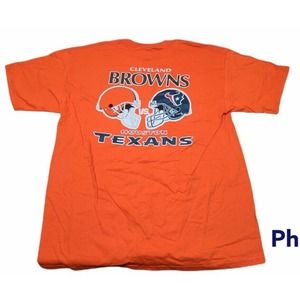 Vintage 1999 Cleveland Browns Vs Houstan Texans XL T-Shirt - FIRST SEASON
